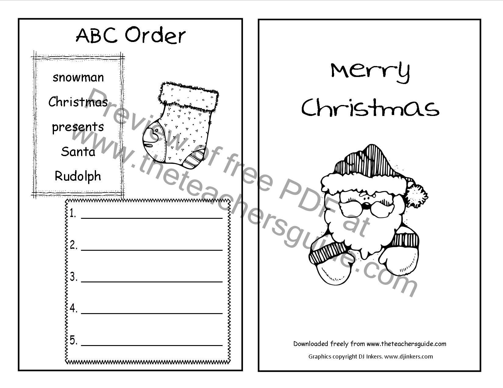 Christmas Booklets Printable Free Printable Templates