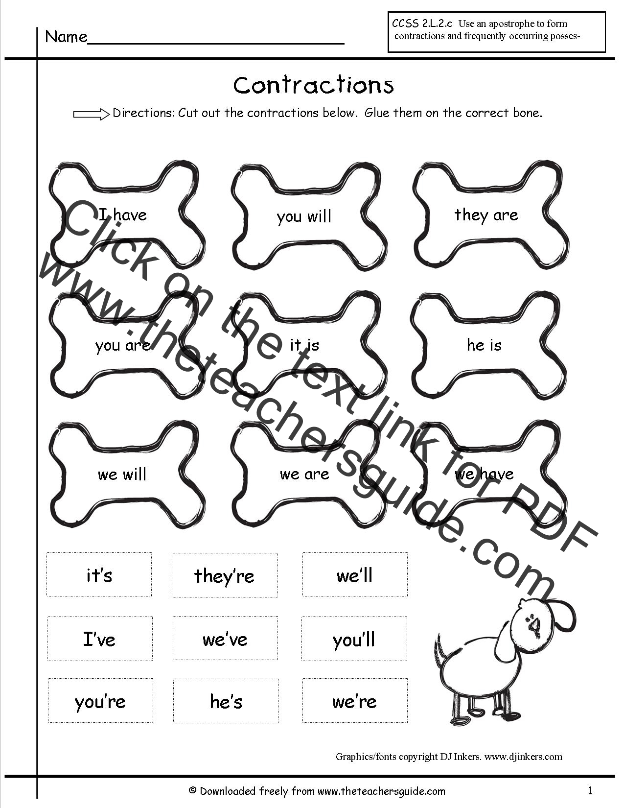 contractions-worksheets-from-the-teacher-s-guide