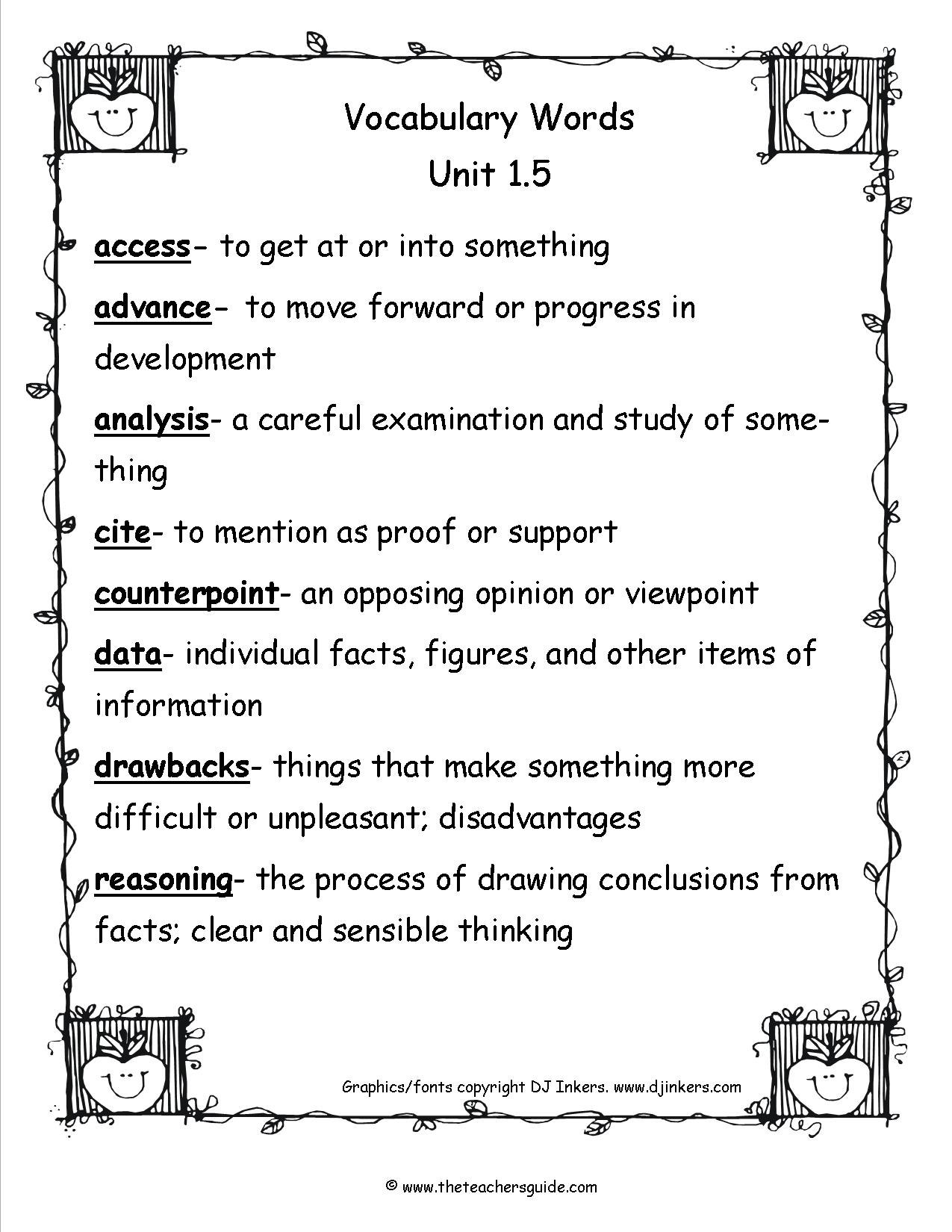 wonders-fifth-grade-unit-one-week-five-printouts