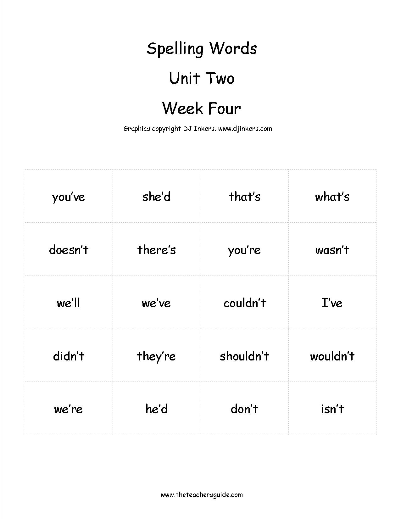 Wonders Fifth Grade Unit Two Week Four Printouts