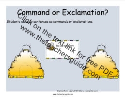 command or exclamation cards game