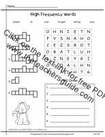 first grade wonders unit five week four printout  high frequency words practice