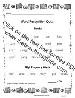 wonders first grade unit five week one printout word quiz