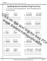 first grade wonders unit five week two printouts spelling handwriting