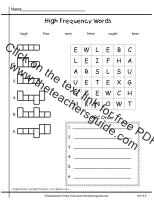 wonders first grade unit four week four printout high frequency words practive