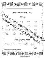 first grade wonders unit four week one printout word quiz