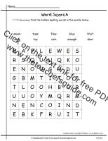 first grade wonders unit six week one printouts spelling wordsearch