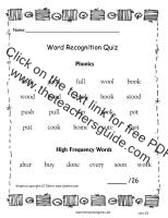 wonders first grade unit three week five word quiz