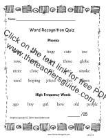 wonders first grade unit three week four phonics words quiz