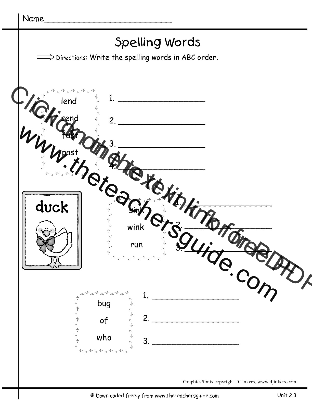 lyric writing activity for first grade