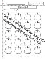 pumpkin count by 5 to 1000 worksheet