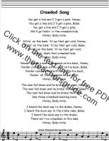 crawdad lyrics printout