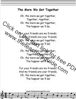 The More We Get Together lyrics printout