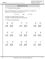 multiplication worksheet