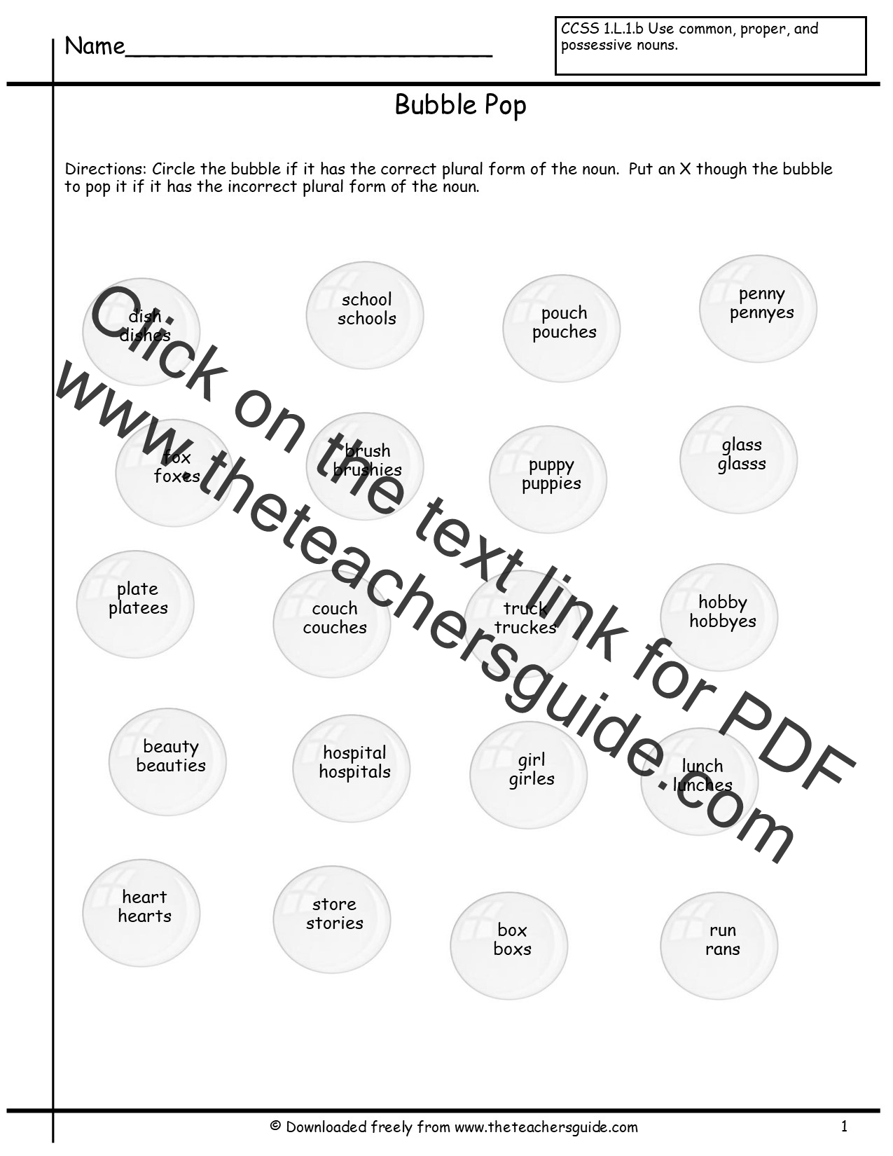 singular-and-plural-nouns-worksheets-from-the-teacher-s-guide