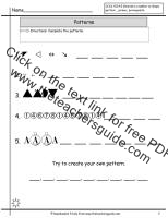 picture pattern worksheets