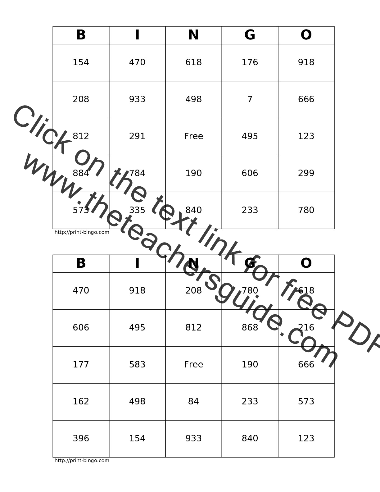 Place Value Worksheets from The Teacher's Guide