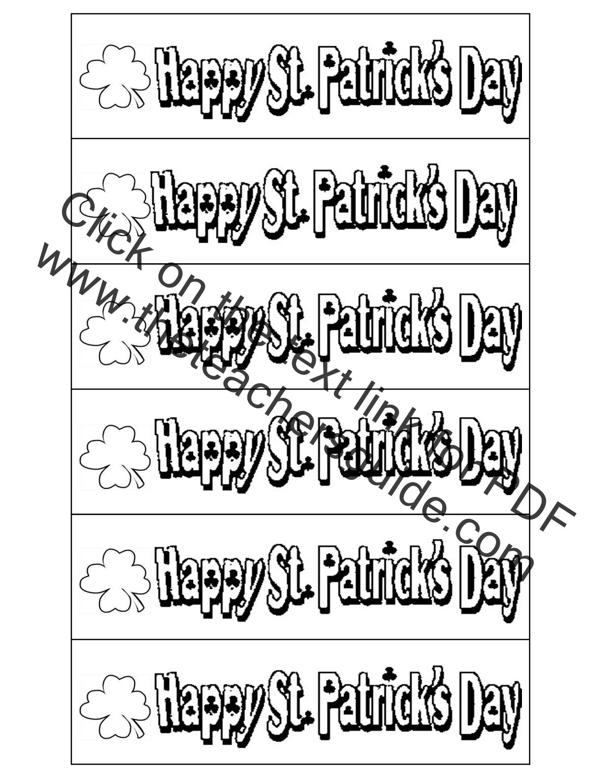 St. Patrick's Day Poster and New Bookmarks
