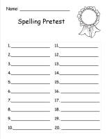 third grade wonders unit five week one spelling test