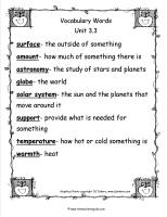 mcgrawhill wonders third grade unit three week three vocabulary words