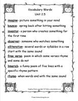 mcgrawhill wonders third grade unit two week five vocabulary words