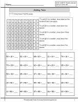 adding tens to a number worksheet