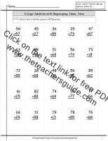 two digit addition ones and tens worksheet