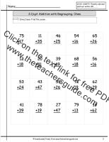 two digit addition with regrouping ones to tens place worksheet