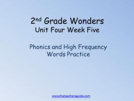 wonders unit four week five