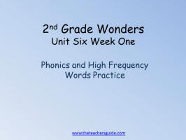 second grade wonders unit six week one printouts 