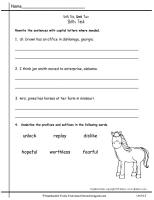 second grade wonders unit six week two printouts skills test