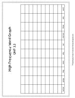 second grade wonders unit three week three high frequency words graph
