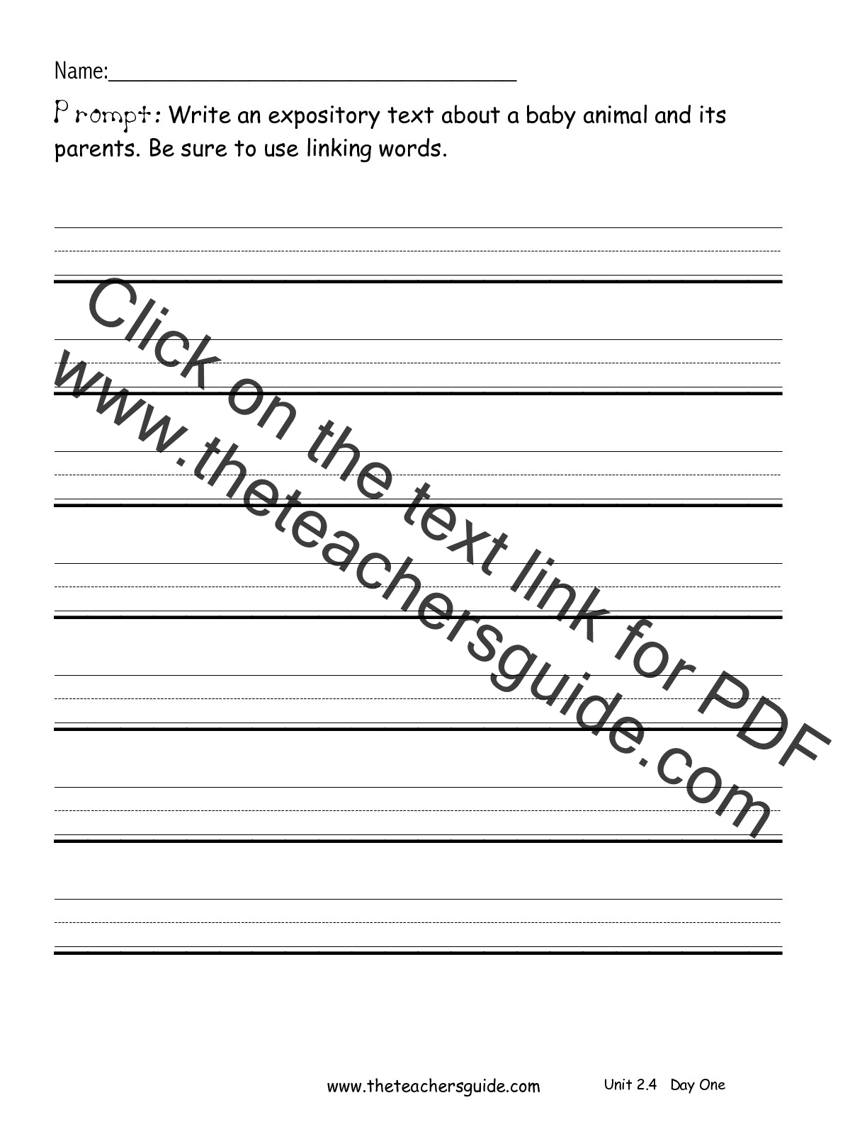 Second grade writing prompts worksheets for 2nd