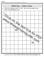 100th day of school worksheet