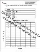 favorite girl scout cookies bar graph worksheet