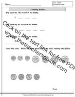 counting coins worksheet
