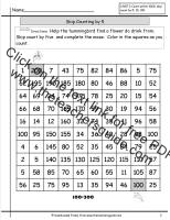 skip counting by 5 from 100 to 200 worksheet