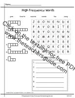 first grade wonders unit six week five high frequency words practice