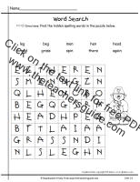 wonders 1st grade spelling word wordsearch