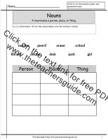 nouns worksheet