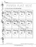 pumpkins write vaue worksheet