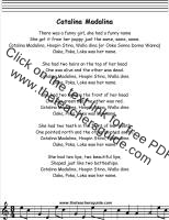 catalina madalina lyrics printout