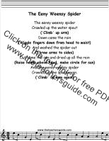 eensy weensy spider