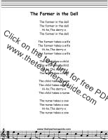 farmer in the dell lyrics printout