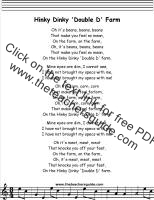 hinky dinky lyrics printout