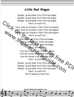 little red wagon lyrics printout