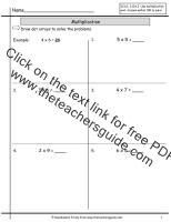 multiplication array worksheets