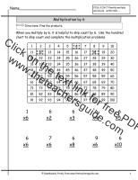 multiplication worksheet