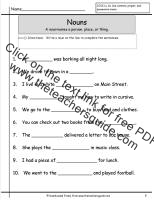 nouns worksheet