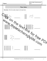 place value worksheet